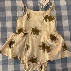 Cream Sunburst Baby Romper